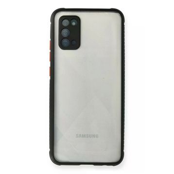 Newface Samsung Galaxy A02S Miami Şeffaf Silikon Siyah Cep Telefonu Kılıfı