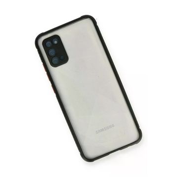 Newface Samsung Galaxy A02S Miami Şeffaf Silikon Siyah Cep Telefonu Kılıfı