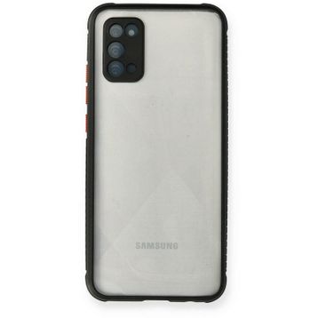 Newface Samsung Galaxy A02S Miami Şeffaf Silikon Siyah Cep Telefonu Kılıfı