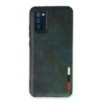 Newface Samsung Galaxy A03S Loop Deri Silikon Lacivert Cep Telefonu Kılıfı