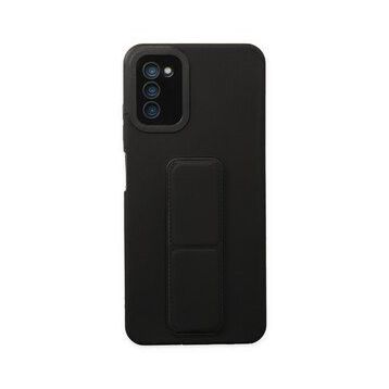 Newface Samsung Galaxy A03S Mega Standlı Silikon - Siyah Kılıf