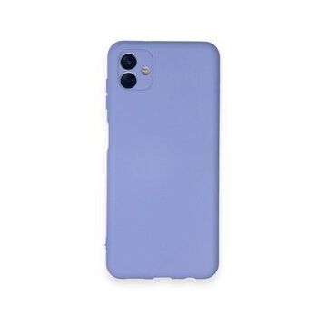 Newface Samsung Galaxy A04 Nano İçi Kadife Silikon Lila Cep Telefonu Kılıfı