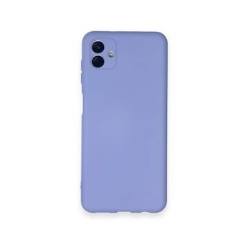 Newface Samsung Galaxy A04 Nano İçi Kadife Silikon Lila Cep Telefonu Kılıfı
