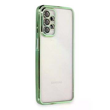 Newface Samsung Galaxy A23 4G Razer Lensli Silikon - Yeşil Kılıf