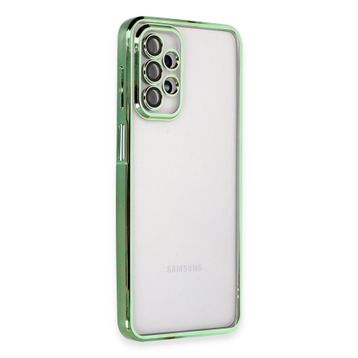 Newface Samsung Galaxy A23 4G Razer Lensli Silikon - Yeşil Kılıf