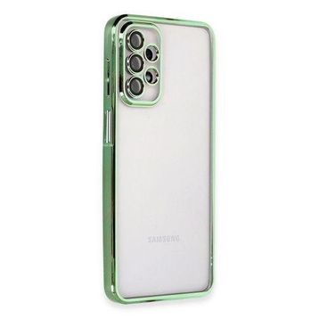Newface Samsung Galaxy A23 4G Razer Lensli Silikon - Yeşil Kılıf