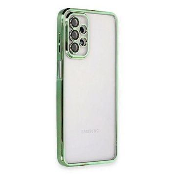 Newface Samsung Galaxy A23 4G Razer Lensli Silikon - Yeşil Kılıf