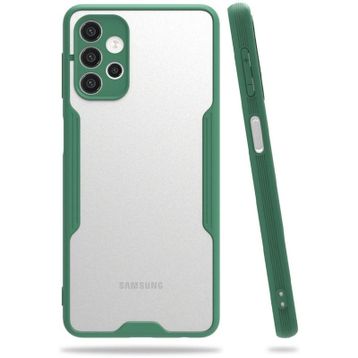 Newface Samsung Galaxy A52 Platin Silikon Yeşil Cep Telefonu Kılıfı