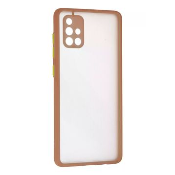 Newface Samsung Galaxy A71 Montreal Silikon Kapak Pembe Cep Telefonu Kılıfı