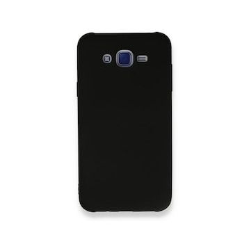 Newface Samsung Galaxy J7 Nano İçi Kadife Silikon Siyah Cep Telefonu Kılıfı