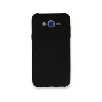Newface Samsung Galaxy J7 Nano İçi Kadife Silikon Siyah Cep Telefonu Kılıfı