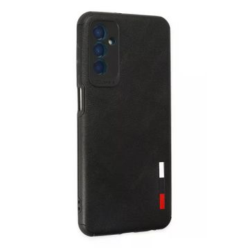 Newface Samsung Galaxy M13 Loop Deri Silikon Siyah Cep Telefonu Kılıfı