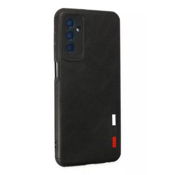 Newface Samsung Galaxy M13 Loop Deri Silikon Siyah Cep Telefonu Kılıfı