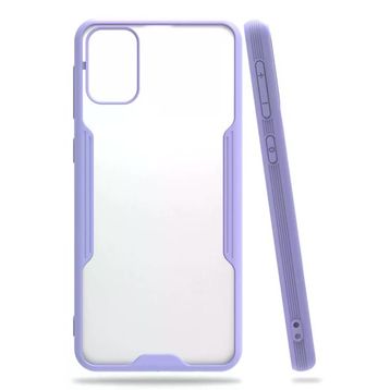 Newface Samsung Galaxy M31 Platin Silikon Lila Cep Telefonu Kılıfı