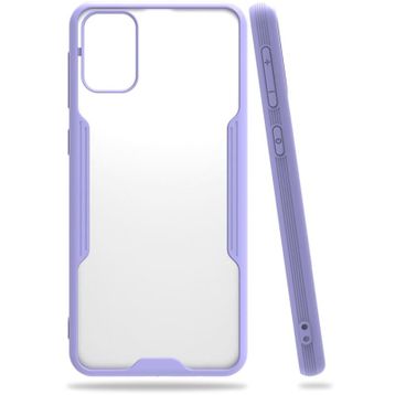 Newface Samsung Galaxy M31 Platin Silikon Lila Cep Telefonu Kılıfı