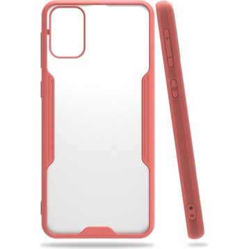 Newface Samsung Galaxy M31 Platin Silikon Pembe Cep Telefonu Kılıfı