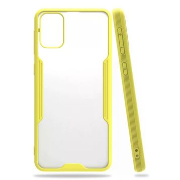 Newface Samsung Galaxy M31 Platin Silikon Sarı Cep Telefonu Kılıfı