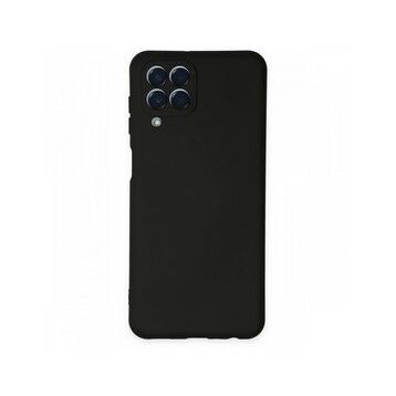 Newface Samsung Galaxy M33 Nano İçi Kadife Silikon Siyah Cep Telefonu Kılıfı