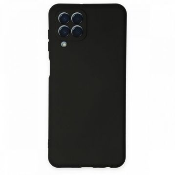 Newface Samsung Galaxy M33 Nano İçi Kadife Silikon Siyah Cep Telefonu Kılıfı
