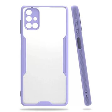 Newface Samsung Galaxy M51 Platin Silikon - Lila Kılıf