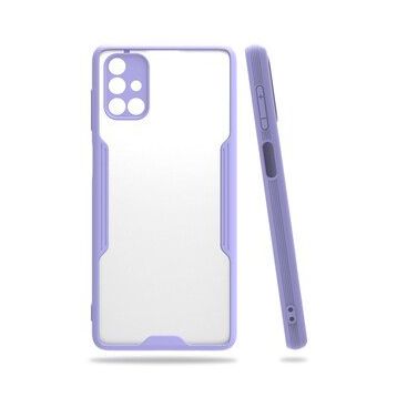 Newface Samsung Galaxy M51 Platin Silikon - Lila Kılıf