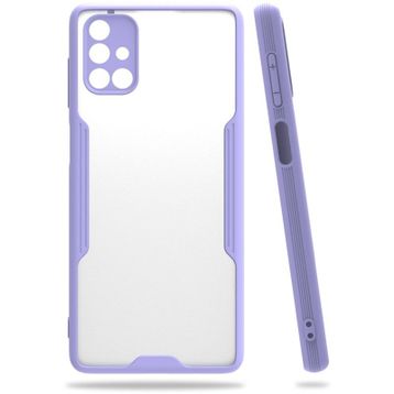 Newface Samsung Galaxy M51 Platin Silikon - Lila Kılıf