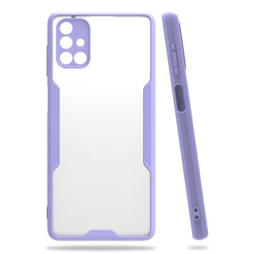 Newface Samsung Galaxy M51 Platin Silikon - Lila Kılıf