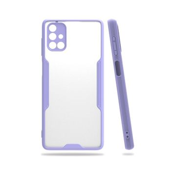 Newface Samsung Galaxy M51 Platin Silikon - Lila Kılıf