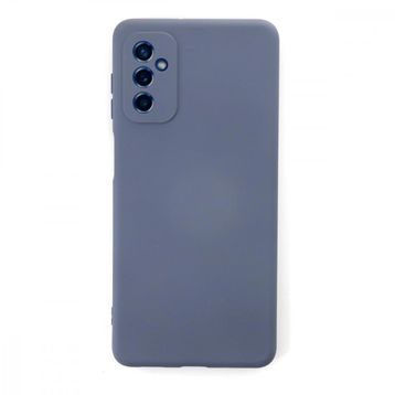 Newface Samsung Galaxy M52 5G Nano İçi Kadife Silikon Gri Cep Telefonu Kılıfı