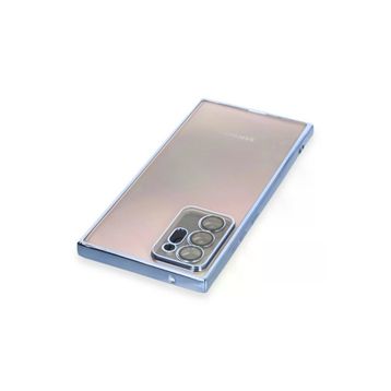 Newface Samsung Galaxy Note 20 Ultra Razer Lensli Silikon - Açık Mavi Kılıf