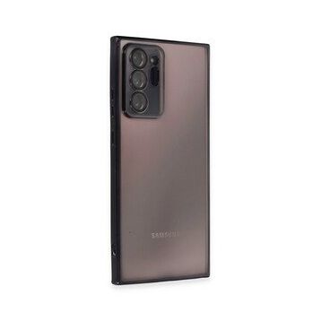 Newface Samsung Galaxy Note 20 Ultra Razer Lensli Silikon Siyah Cep Telefonu Kılıfı