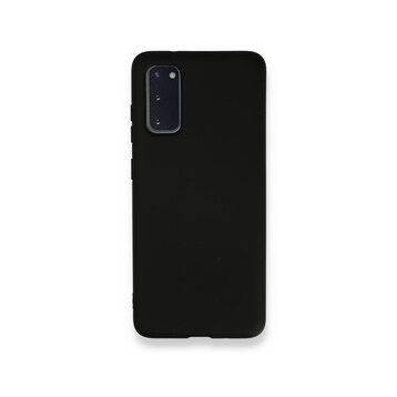 Newface Samsung Galaxy S20 Nano İçi Kadife Silikon Siyah Cep Telefonu Kılıfı