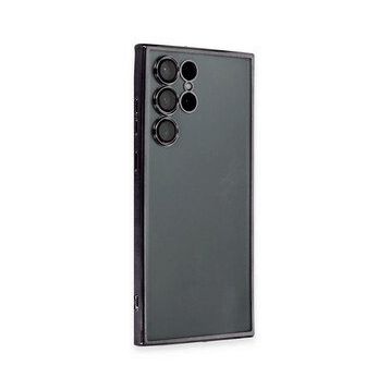 Newface Samsung Galaxy S22 Ultra Razer Lensli Silikon Siyah Cep Telefonu Kılıfı