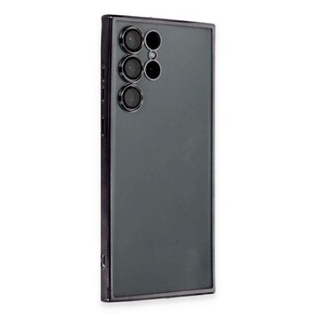 Newface Samsung Galaxy S22 Ultra Razer Lensli Silikon Siyah Cep Telefonu Kılıfı
