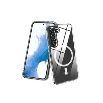 Newface Samsung Galaxy S23 Plus Magneticsafe Şeffaf Silikon - Şeffaf Kılıf