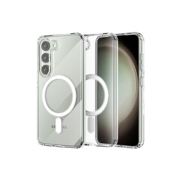 Newface Samsung Galaxy S23 Plus Magneticsafe Şeffaf Silikon - Şeffaf Kılıf