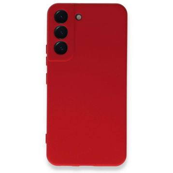Newface Samsung Galaxy S23 Plus Nano İçi Kadife Silikon Kırmızı Cep Telefonu Kılıfı