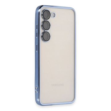 Newface Samsung Galaxy S23 Plus Razer Lensli Silikon Açık Mavi Cep Telefonu Kılıfı