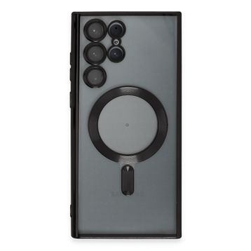 Newface Samsung Galaxy S23 Ultra Kross Magneticsafe Kapak - Siyah Kılıf