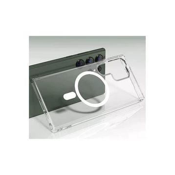 Newface Samsung Galaxy S23 Ultra Magneticsafe Şeffaf Silikon - Şeffaf Kılıf