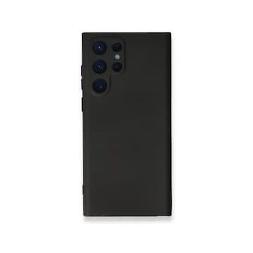 Newface Samsung Galaxy S23 Ultra Nano İçi Kadife Silikon Siyah Cep Telefonu Kılıfı