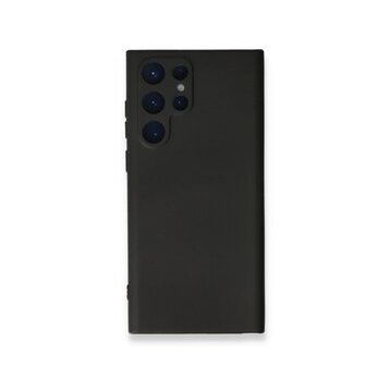 Newface Samsung Galaxy S23 Ultra Nano İçi Kadife Silikon Siyah Cep Telefonu Kılıfı