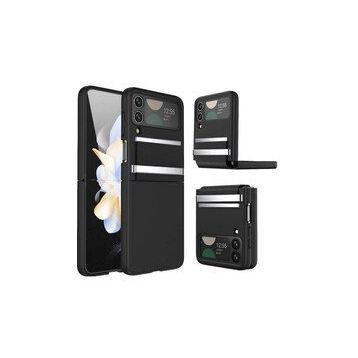 Newface Samsung Galaxy Z Flip 3 Belt Flip Kapak Siyah Cep Telefonu Kılıfı