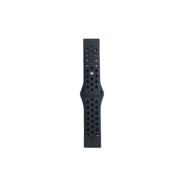 Newface Watch 20 mm Siyah-Füme Spor Delikli Kordon