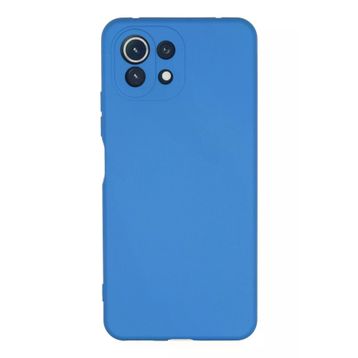Newface Xiaomi Mİ 11 Lite Nano İçi Kadife Silikon Mavi Kılıf