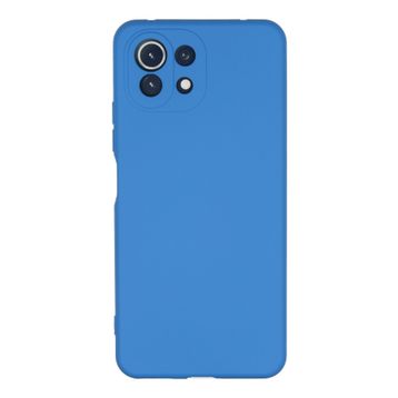 Newface Xiaomi Mİ 11 Lite Nano İçi Kadife Silikon Mavi Kılıf