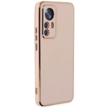 Newface Xiaomi Mi 12T Pro Volet Silikon Pembe Cep Telefonu Kılıfı