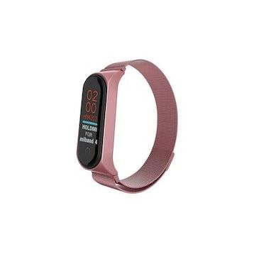 Newface Xiaomi Mi Band 4 Rose Metal Mıknatıslı Kordon