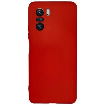 Newface Xiaomi Poco F3 Nano içi Kadife Silikon Kırmızı Cep Telefonu Kılıfı