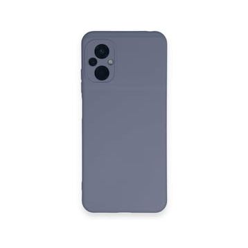 Newface Xiaomi Poco M5 Nano İçi Kadife Silikon Gri Cep Telefonu Kılıfı